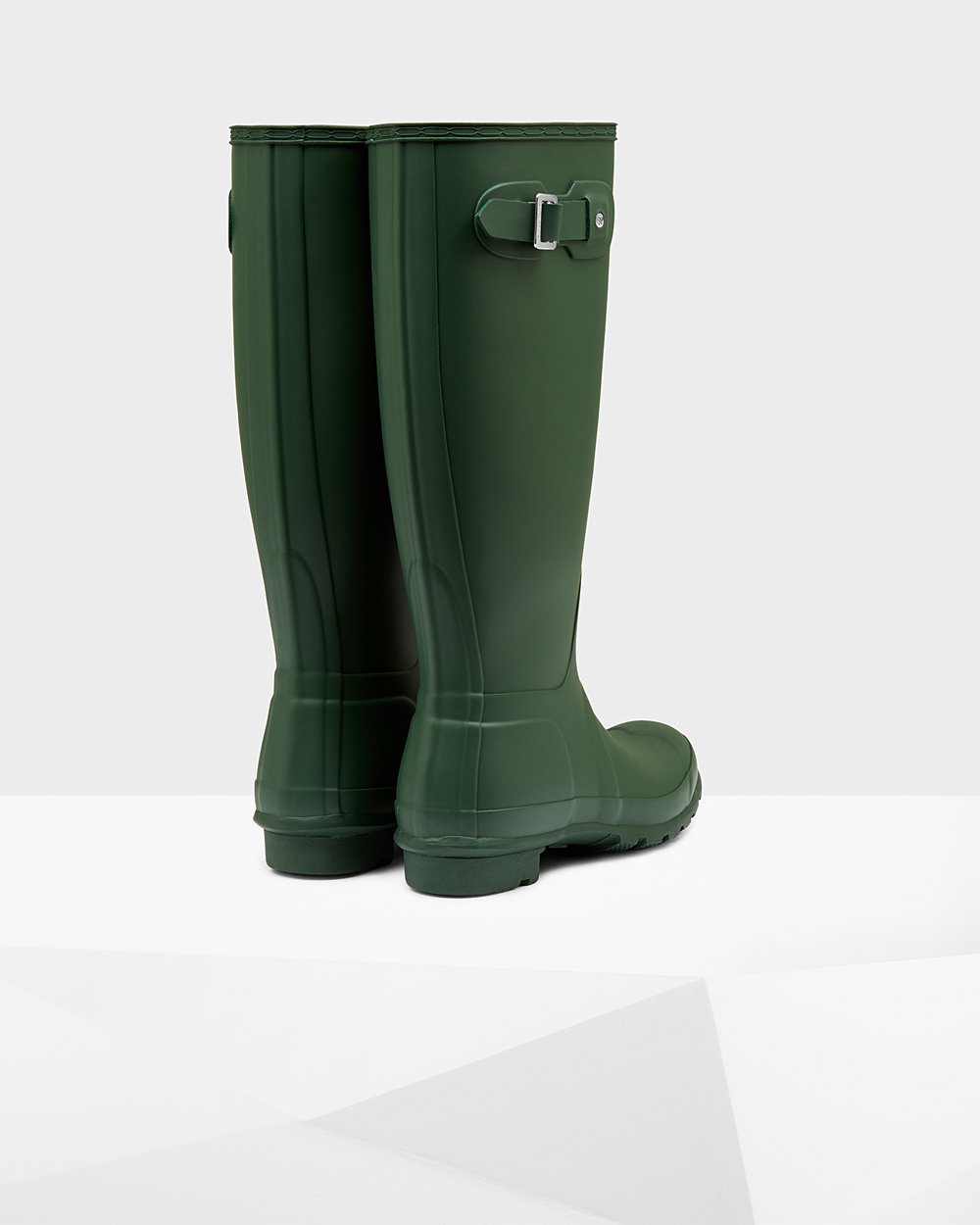 Womens Hunter Tall Rain Boots Green - Original - 5679213-TS